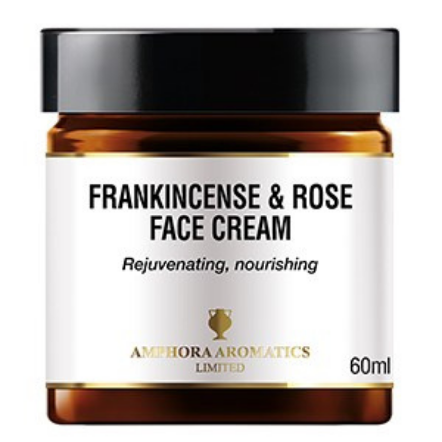 Andlitskrem með Frankincense og rós 60 ml glerkrukka. Amphora Aromatics