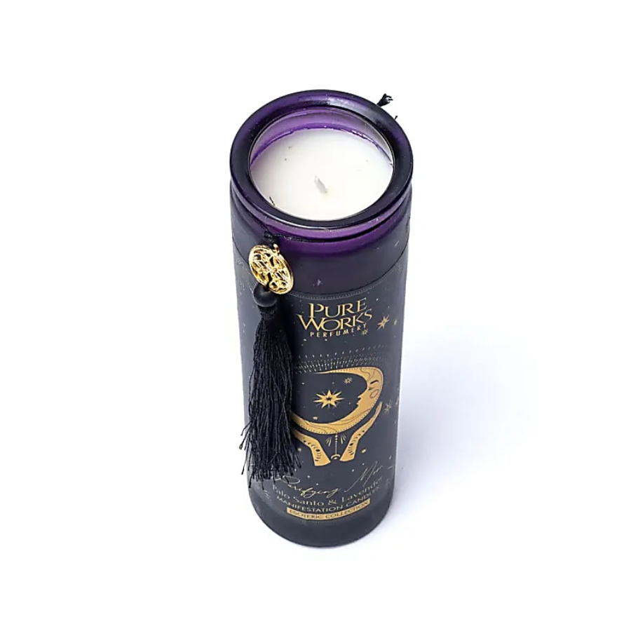 Manifestation kerti, soja. Purifying moon. Palo santo og lavender. 300 gr.