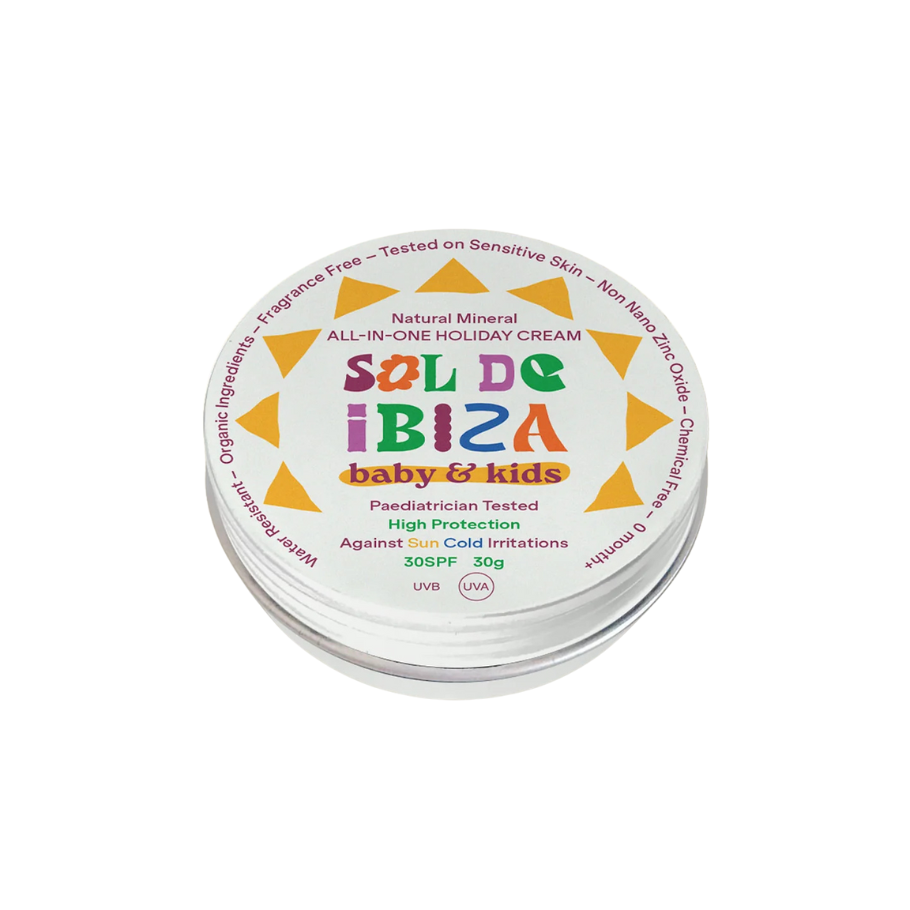Sólarvörn 30 SPF. krakkar. 30 gr í dós - Sol de Ibiza