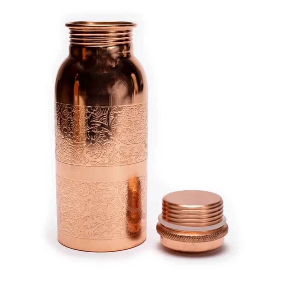 Koparflaska með blómamynstri, 500 ml