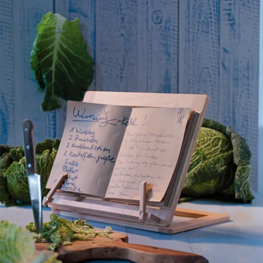 Bókastandur úr beyki