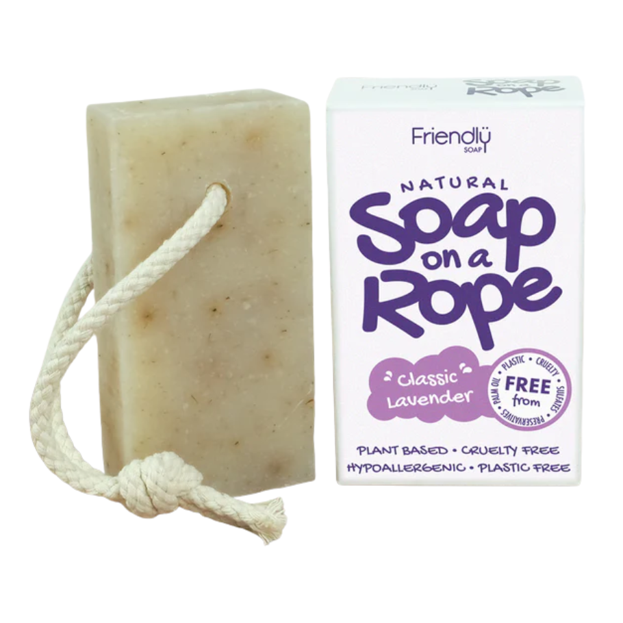Lavender sápa með bandi 125 gr.