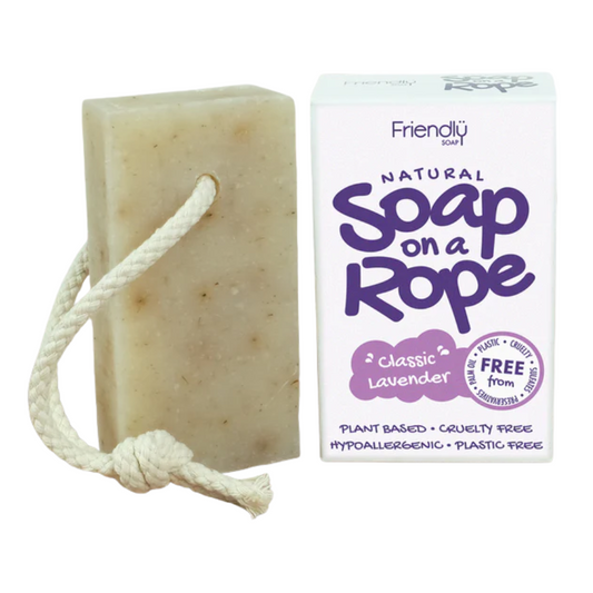 Lavender sápa með bandi 125 gr.