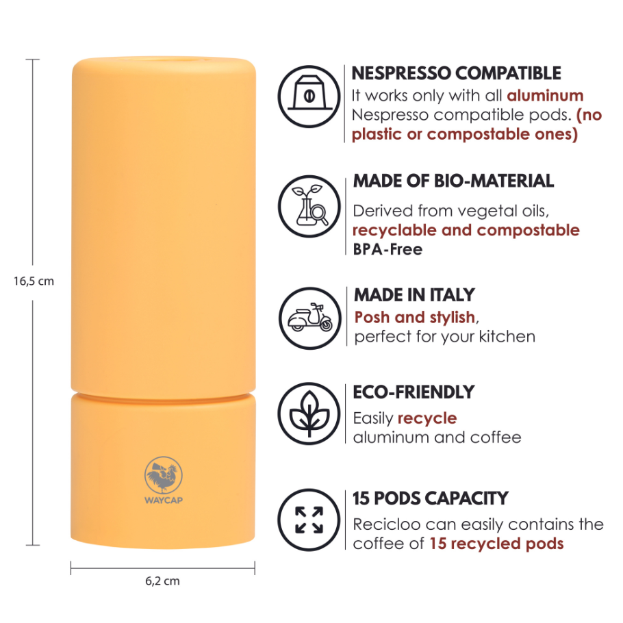 Recicloo - endurvinnslugaur fyrir notuð Nespresso hylki