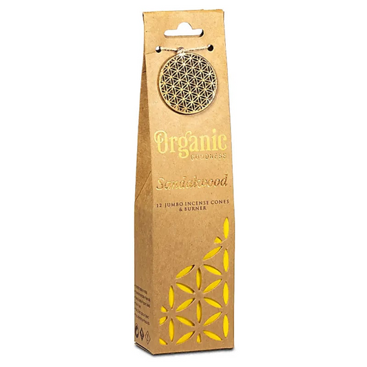 Reykelsiskeilur, Sandalviður - Organic Goodness
