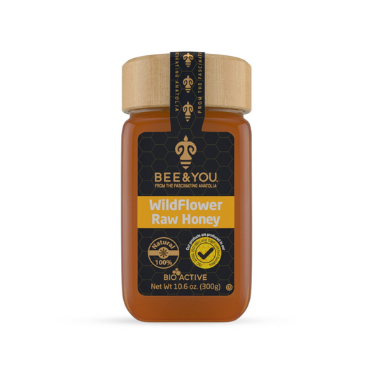 Villiblómahunang, raw, 300 gr. Bee & You