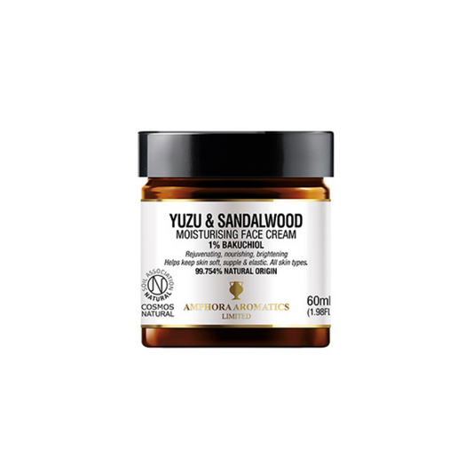Yuzu og sandalviðar andlitskrem með bakuchiol, 60 ml - Amphora Aromatics