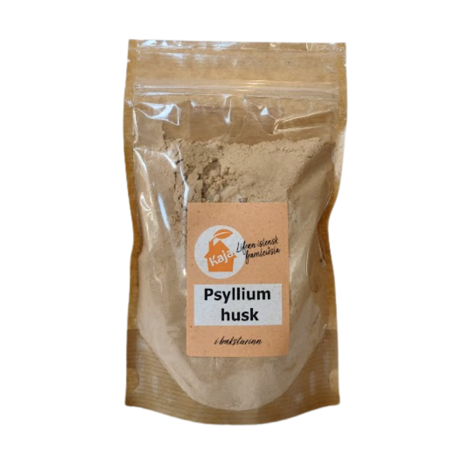 Lífrænt psyllium husk fínmalað 250 gr - Kaja Organic