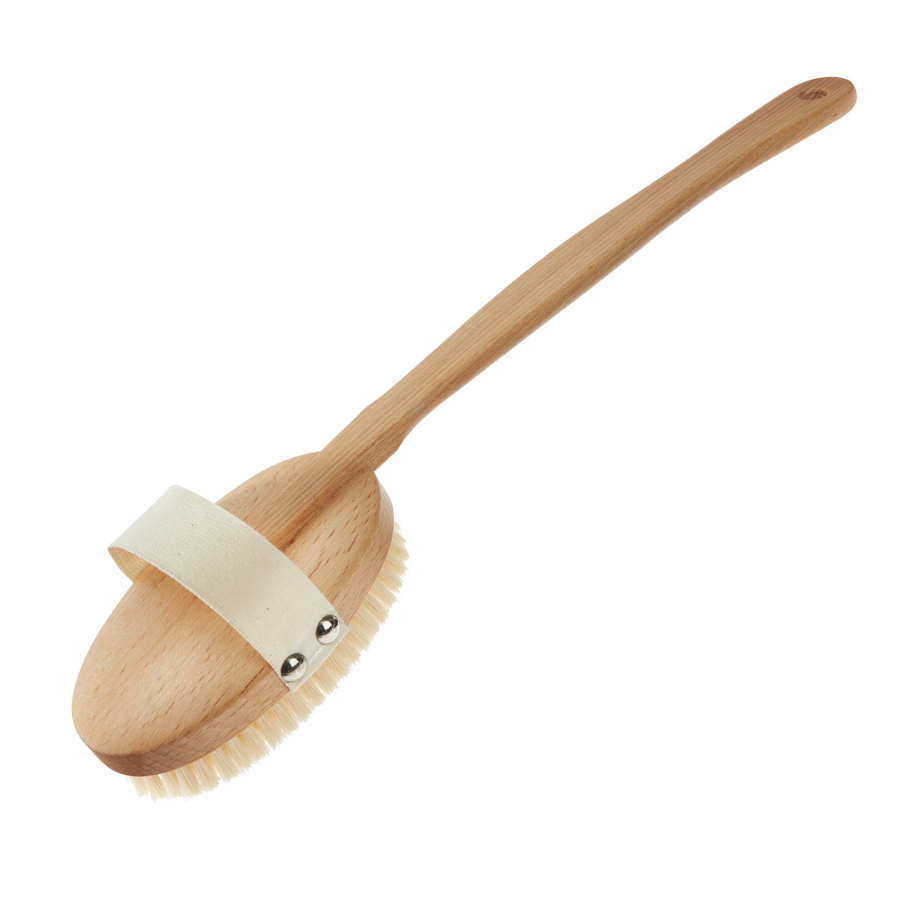 Bað- og bakbursti Maxi, beyki og náttúruleg hár