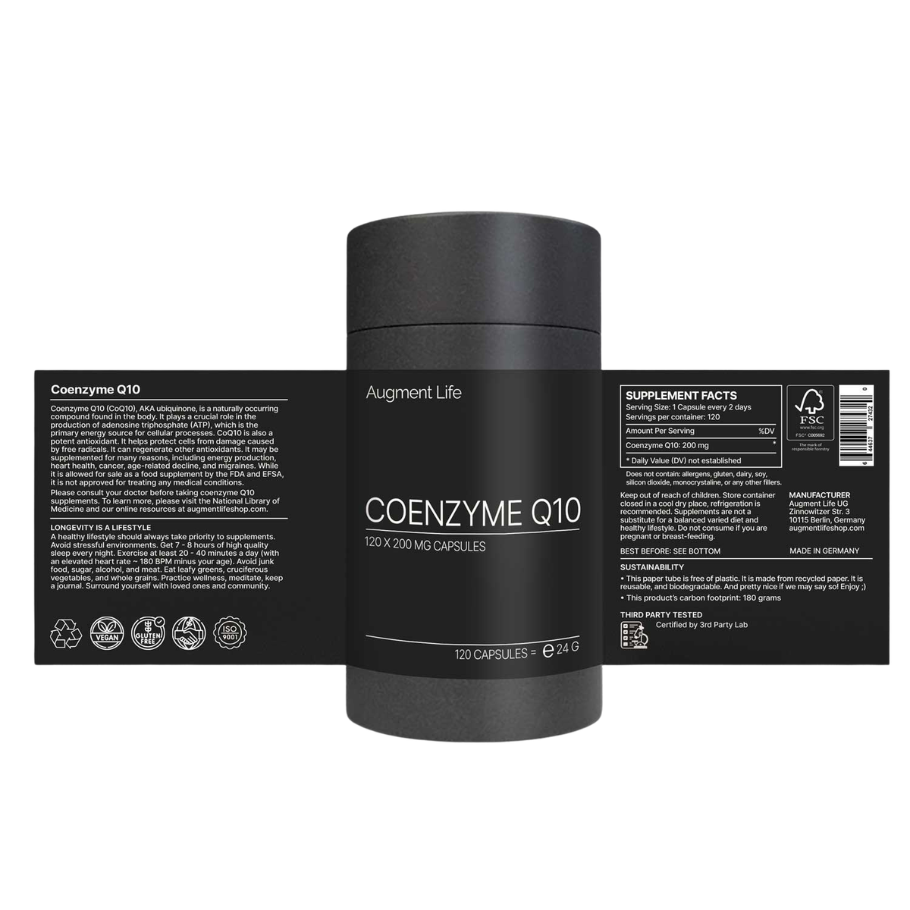 Coenzyme Q10 - Ubiquinol, 120 hylki - Augment Life
