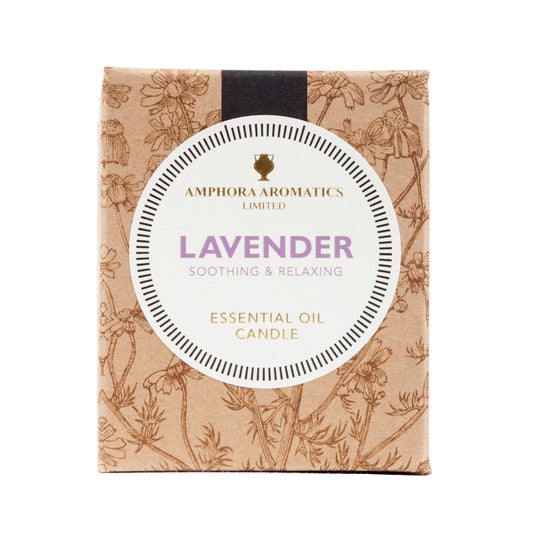 Lavender ilmkerti í glerglasi, 20 klst.  Amphora Aromatics