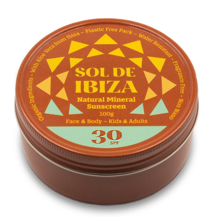 Sólarvörn SPF 30 í dós. 100 gr. -Sol de Ibiza