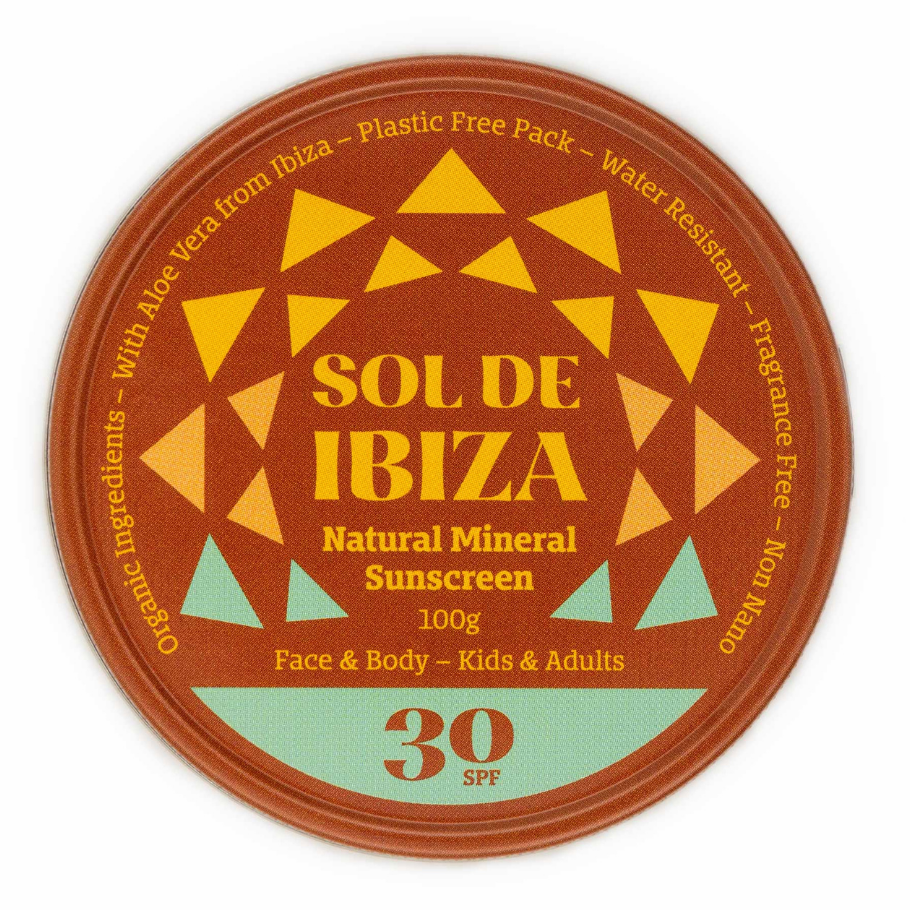 Sólarvörn SPF 30 í dós. 100 gr. -Sol de Ibiza