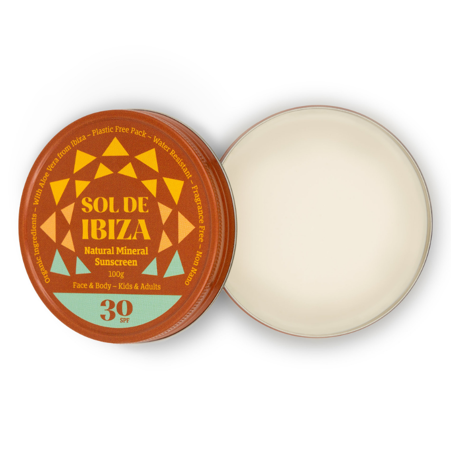 Sólarvörn SPF 30 í dós. 100 gr. -Sol de Ibiza