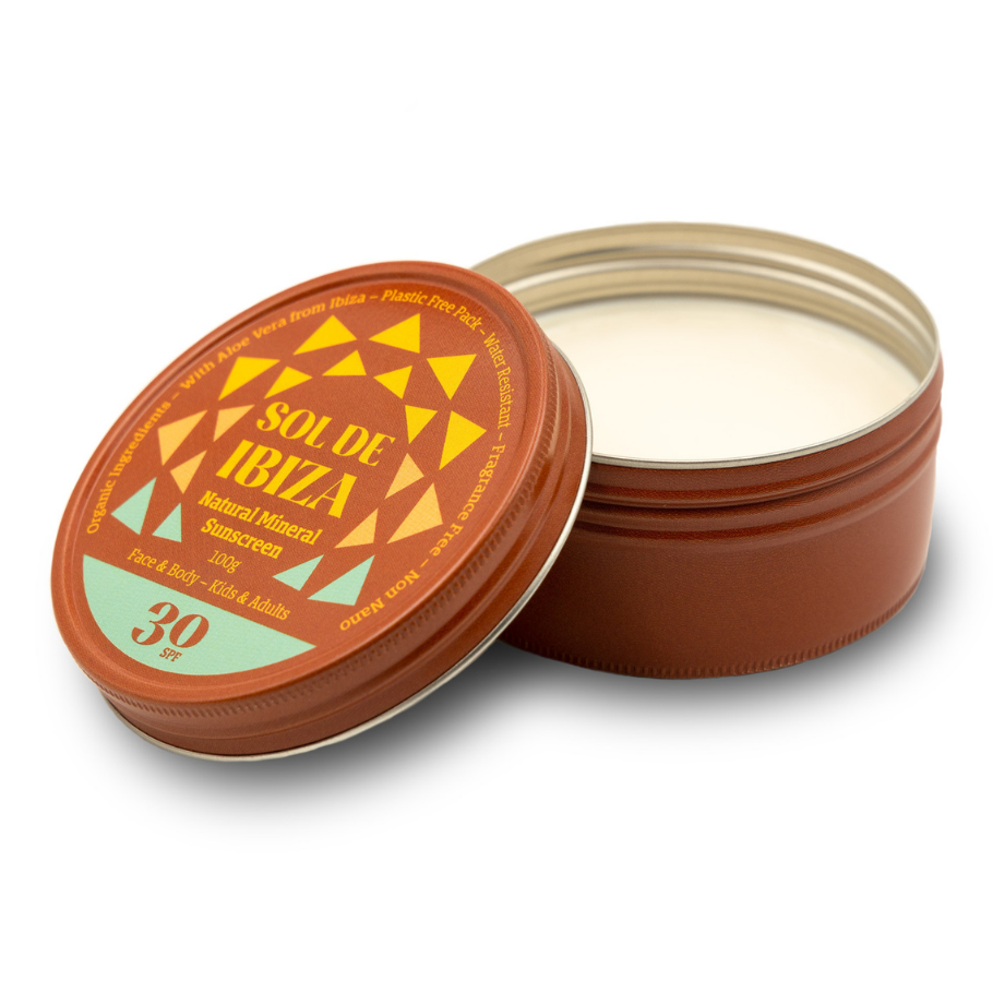 Sólarvörn SPF 30 í dós. 100 gr. -Sol de Ibiza