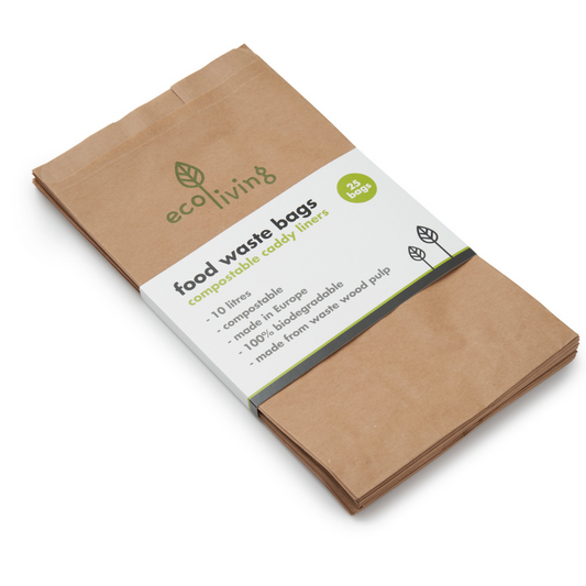 Pappírspokar, 10 kg. 25 stk. Jarðgeranlegir EcoLiving