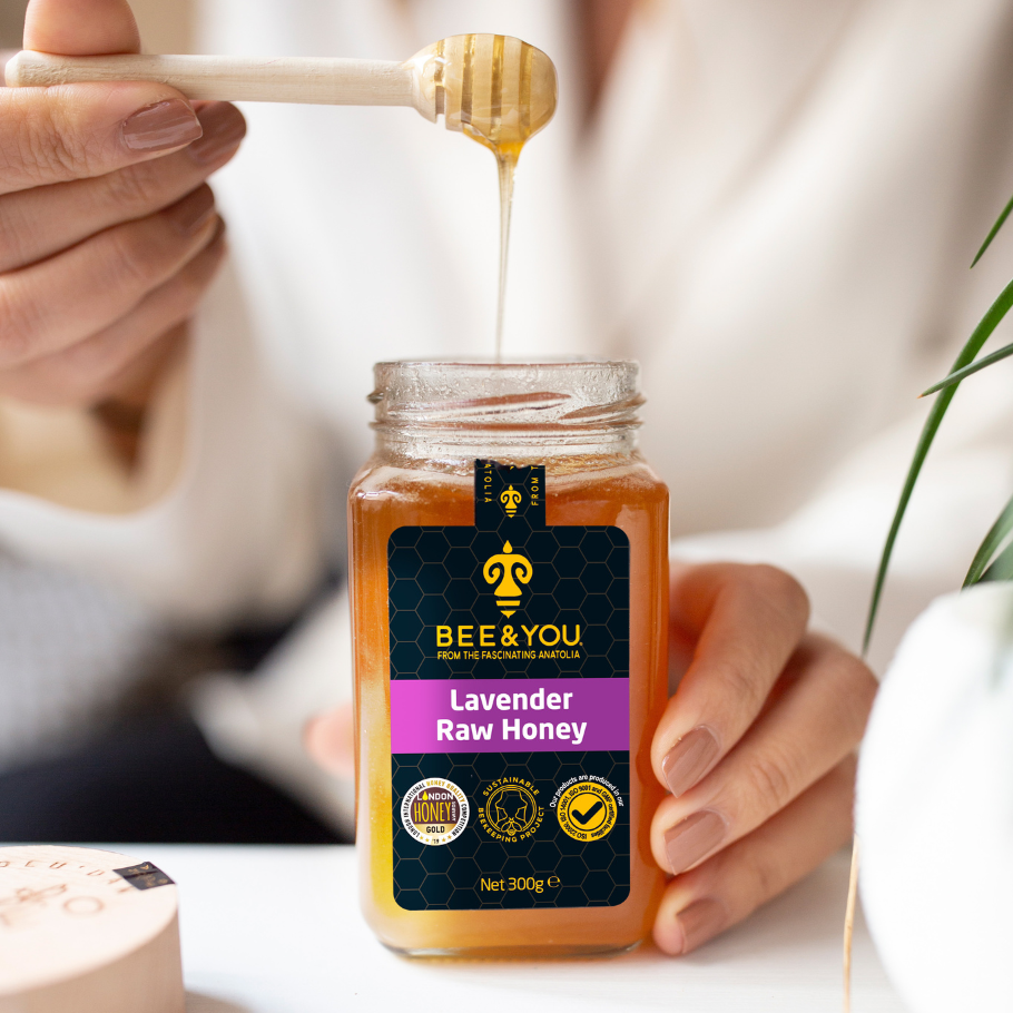 Hunang - raw. Lavender. 300 gr. Bee & You