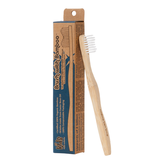 Brush with bamboo barna tannbursti
