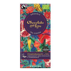 Granatepli 80 gr. 70% Chocolate and Love, lífrænt