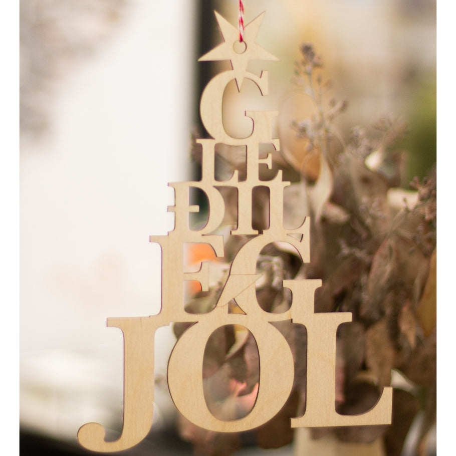 Gleðileg jól - jólakveðja úr við - órói
