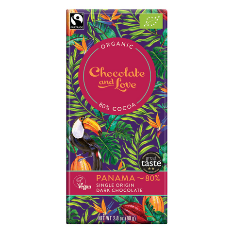 Panama 80 gr. 80% Chocolate and Love, lífrænt