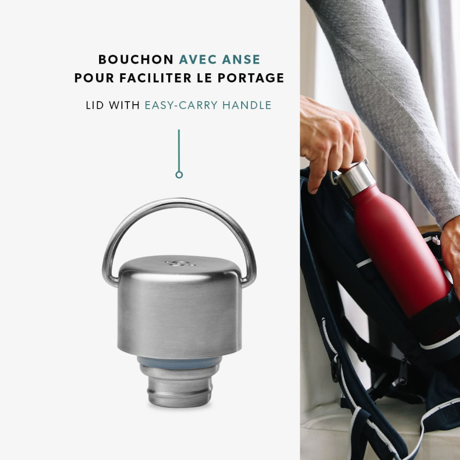 Active drykkjarflaska 600 ml. hömruð - svört