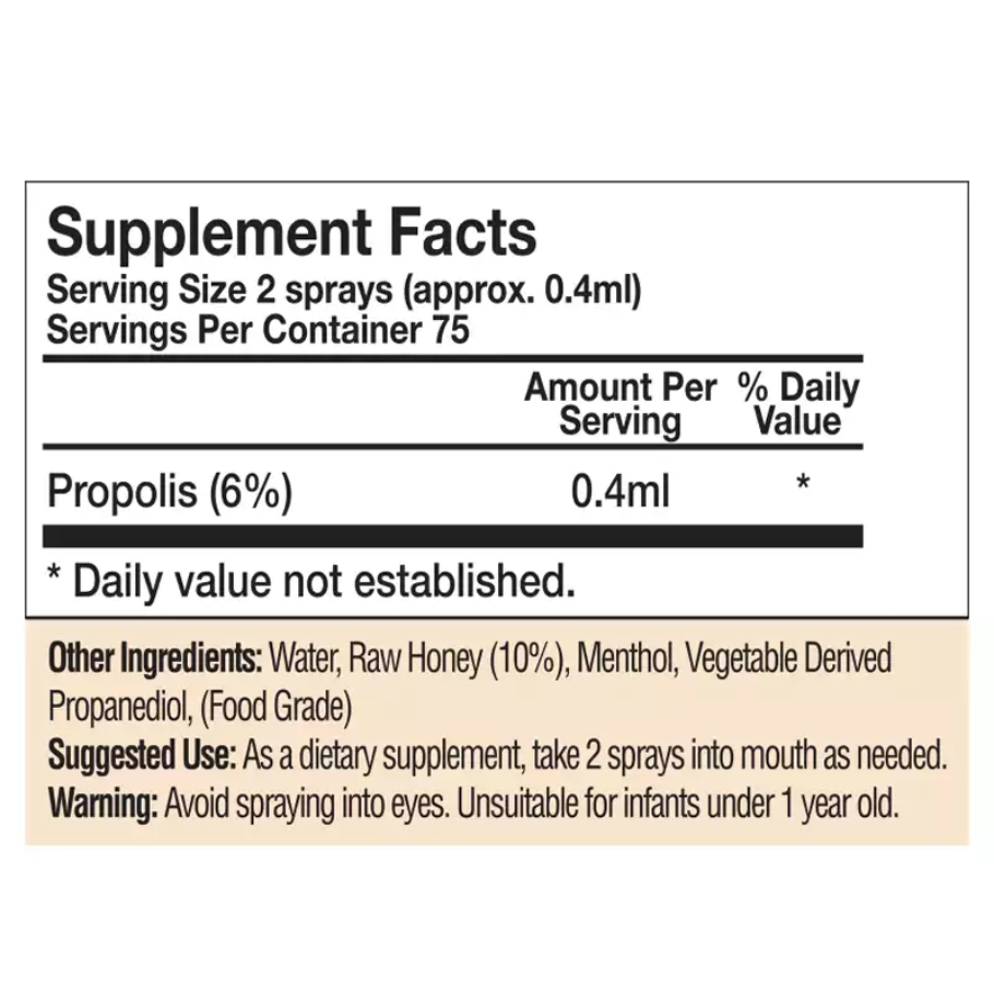 Propolis hálssprey. 6%. 30 ml. Bee & You