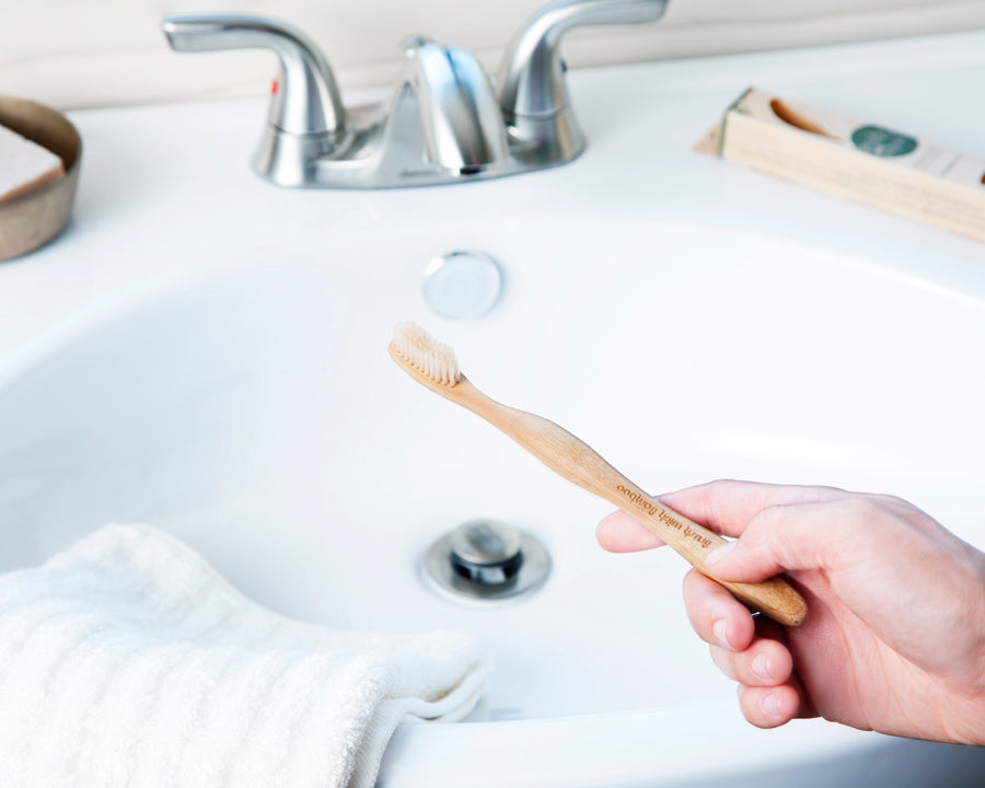 Bambustannbursti - fullorðins 4 stk.