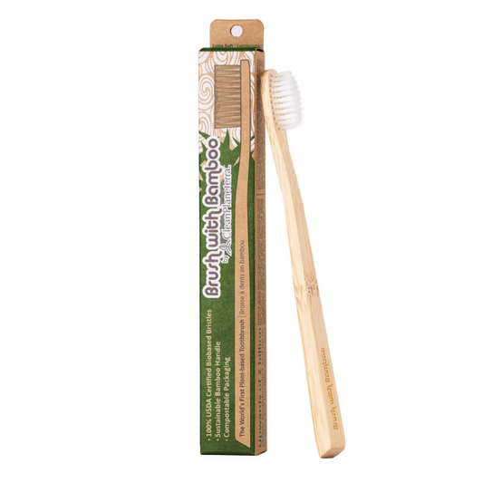 Brush with bamboo fullorðins tannbursti. Xtra mjúkur