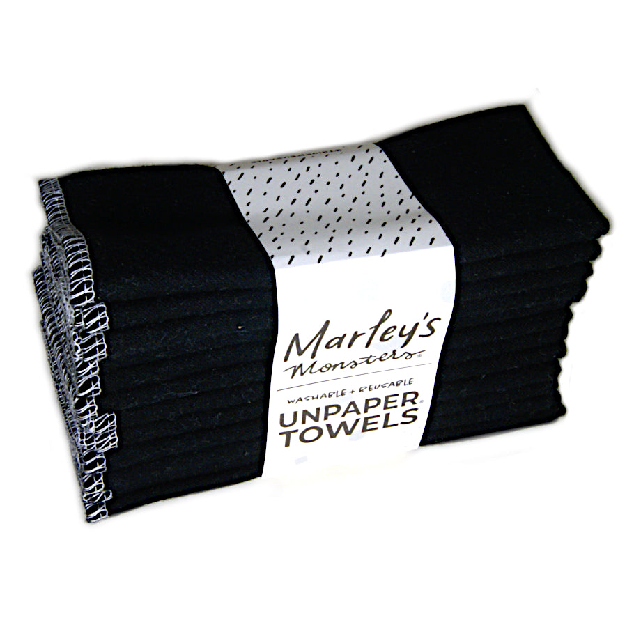 Ekki pappírsþurrkur 12 stk. svartar. 25x30 cm.