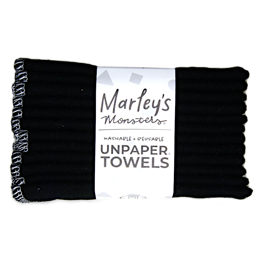 Ekki pappírsþurrkur 12 stk. svartar. 25x30 cm.