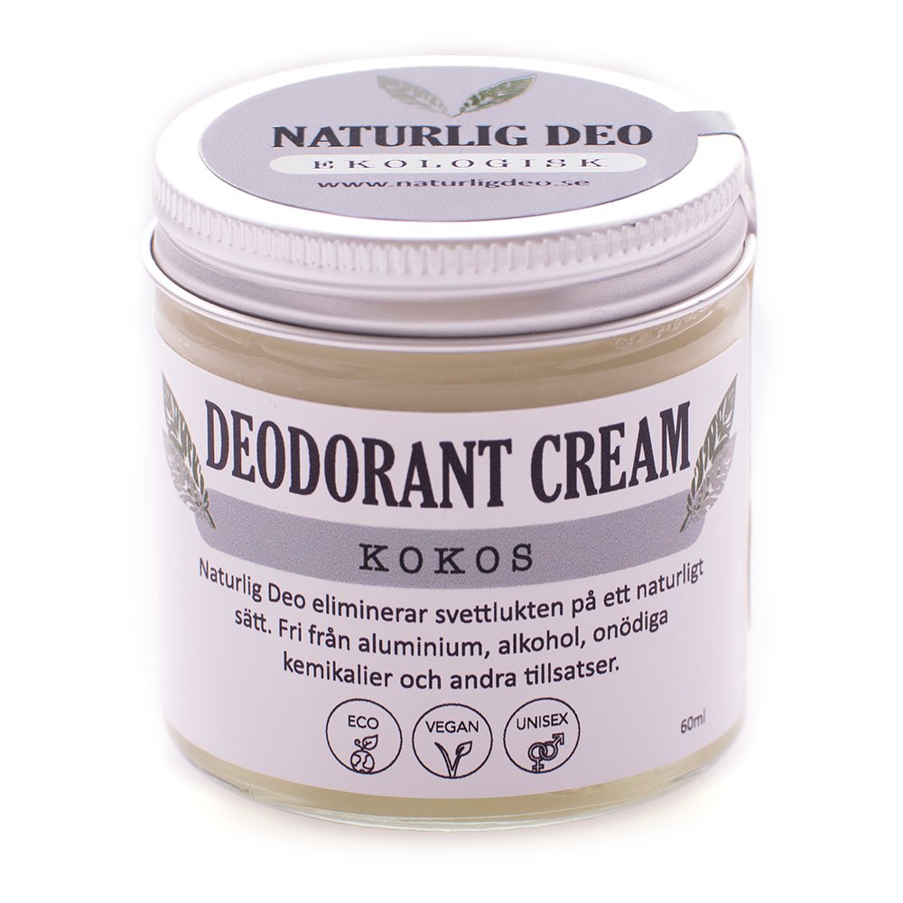 Lífrænn svitalyktareyðir m/kókos 60 ml. Naturlig Deo