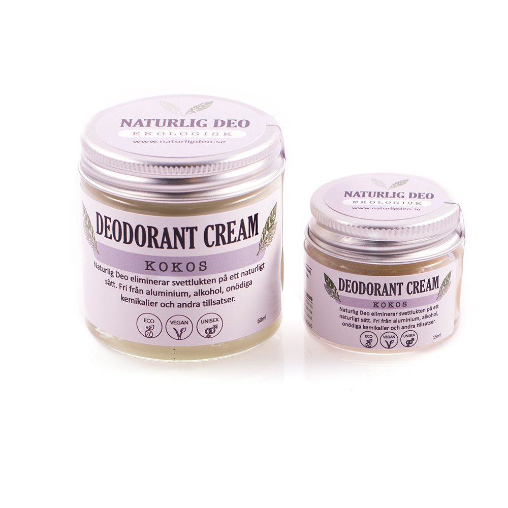 Lífrænn svitalyktareyðir m/kókos 60 ml. Naturlig Deo
