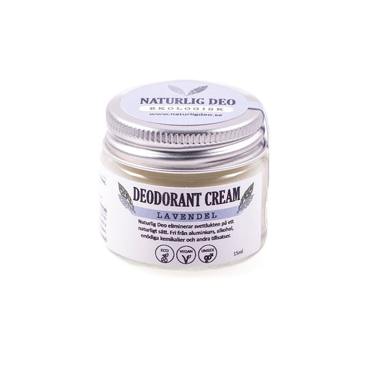 Lífrænn svitalyktareyðir m/lavender 15 ml. Naturlig Deo