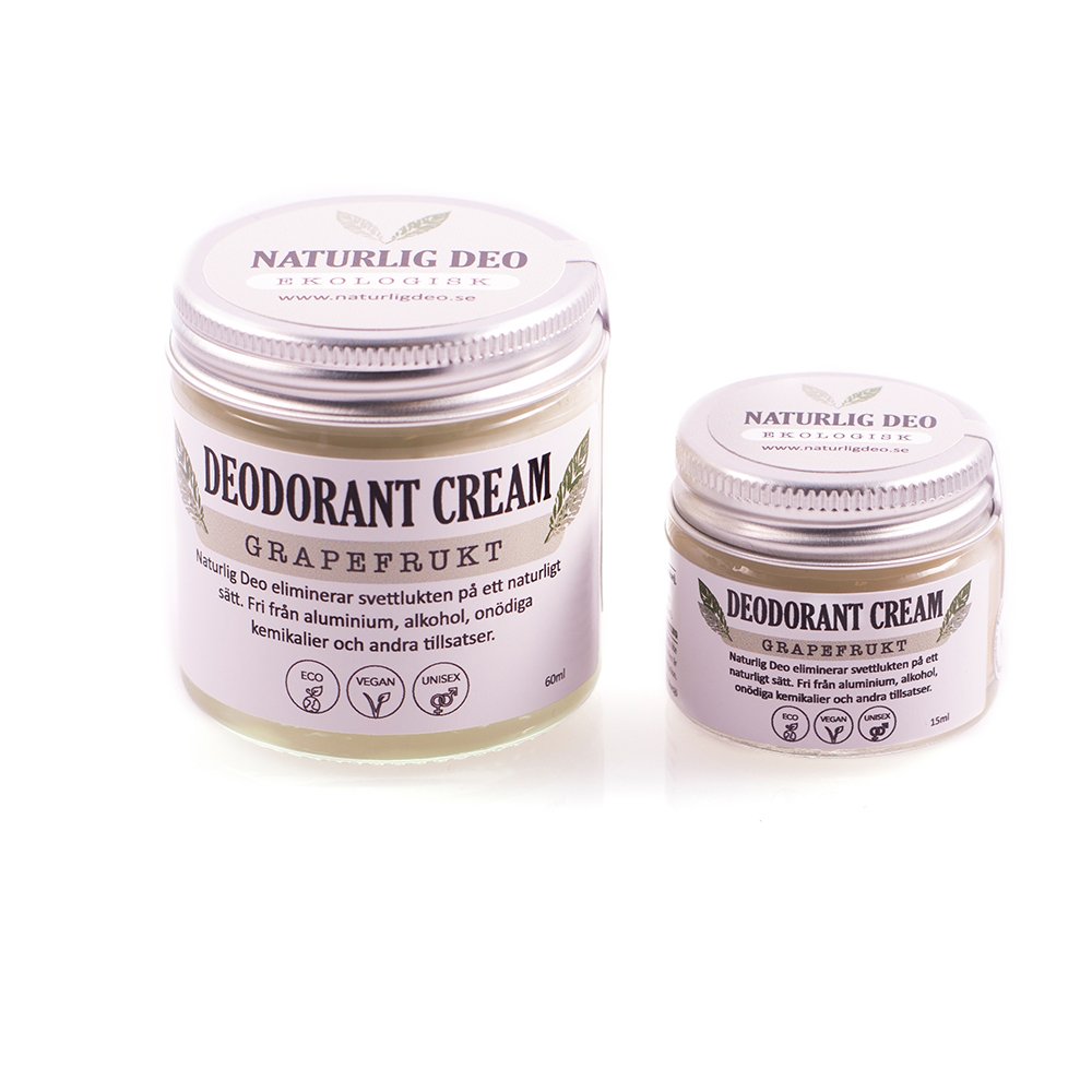 Lífrænn svitalyktareyðir m/greipaldin 60 ml. Naturlig Deo
