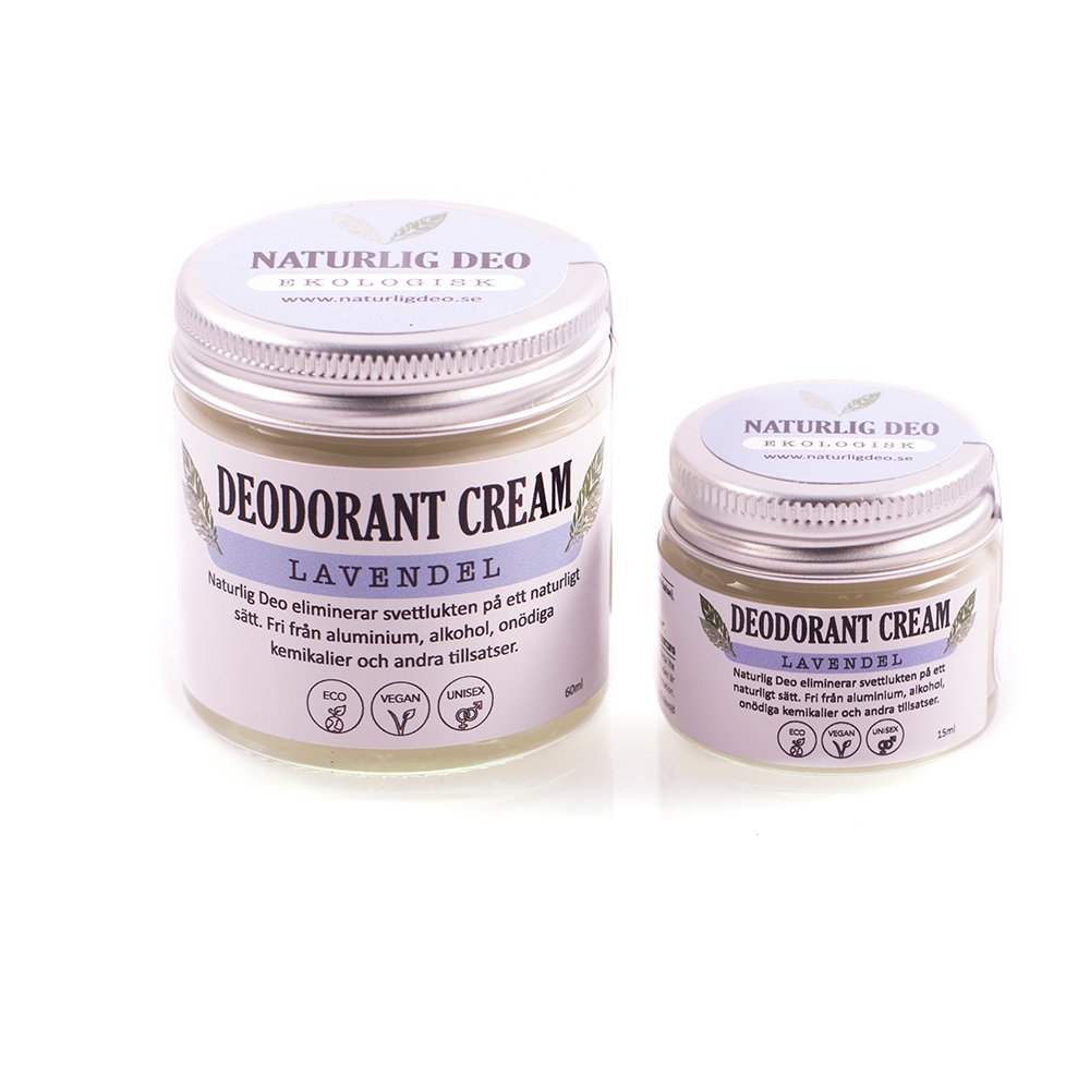 Lífrænn svitalyktareyðir m/lavender 15 ml. Naturlig Deo