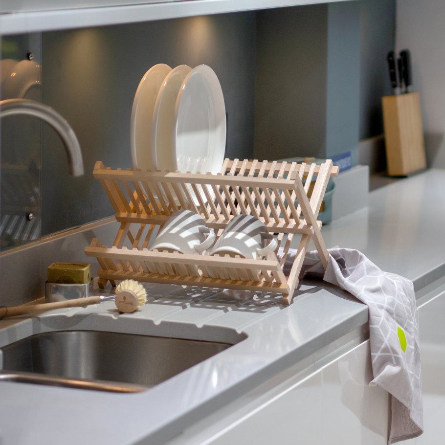 Uppþvottagrind úr beyki - EcoLiving