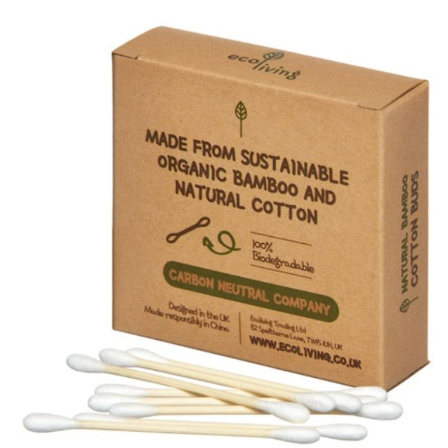 Bambus eyrnapinnar 100 stk. EcoLiving