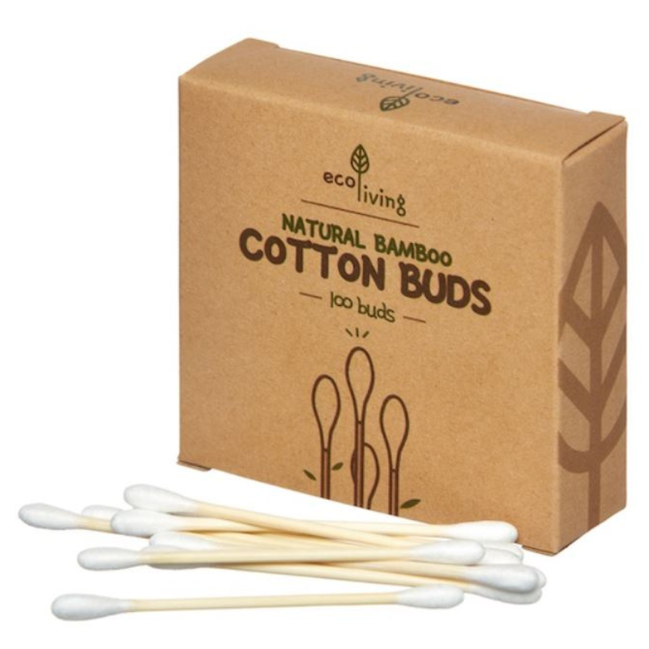 Bambus eyrnapinnar 100 stk. EcoLiving