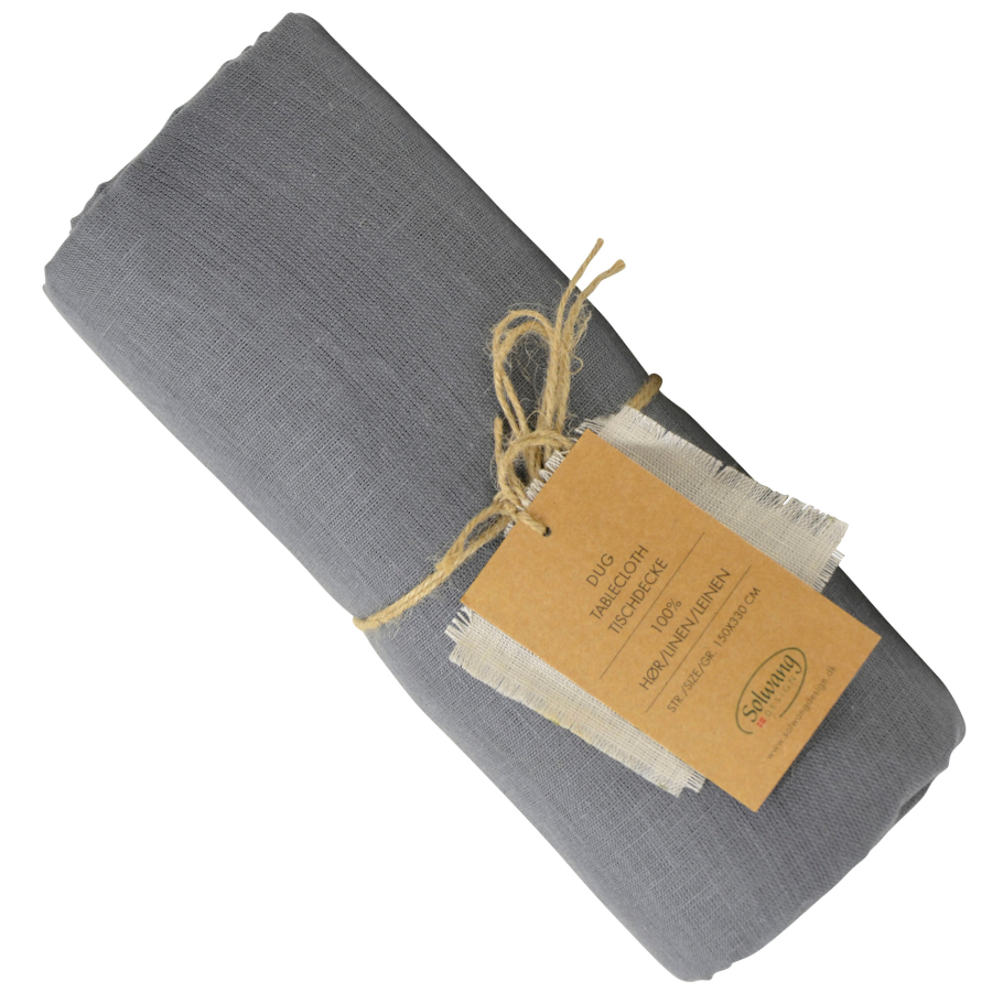 Hör borðdúkur grár 150x250 1 stk. Solwang