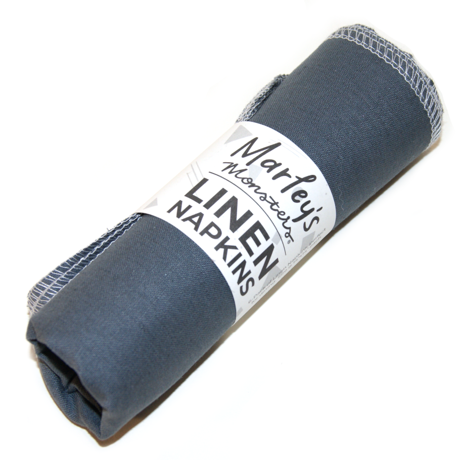 Tauserviettur, steingráar, 35x35 cm. 6 stk.