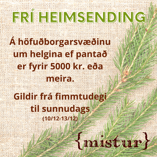 Frí heimsending á höfuðborgarsvæðinu um helgina