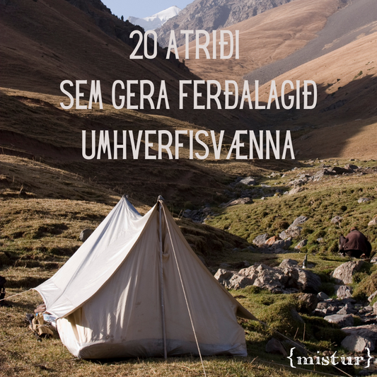 20 atriði sem sem gera ferðalagið umhverfisvænna.