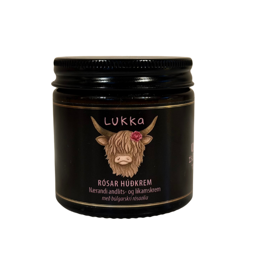 Húðkrem úr nautatólg, rós - Lukka