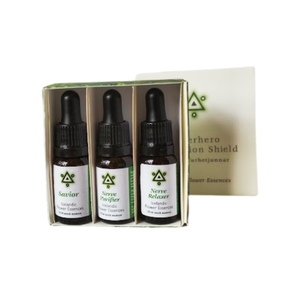 Brynja ofurhetjunnar. Íslenskir Blómadropar Kristbjargar. 3 x 10 ml.