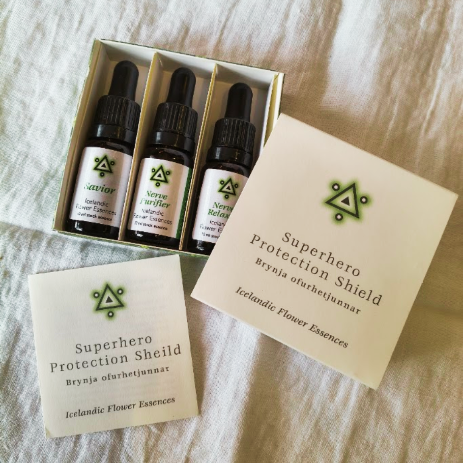 Brynja ofurhetjunnar. Íslenskir Blómadropar Kristbjargar. 3 x 10 ml.