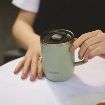 Ferðamál 350 ml. m/haldi. Ljósgrænt