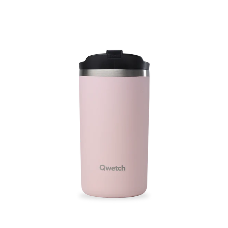 Ferðamál 350 ml. matt pastelbleikt m/loki. Heitt/kalt