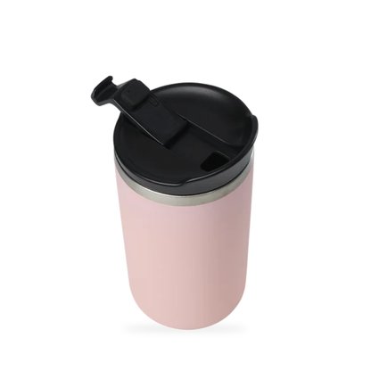 Ferðamál 350 ml. matt pastelbleikt m/loki. Heitt/kalt