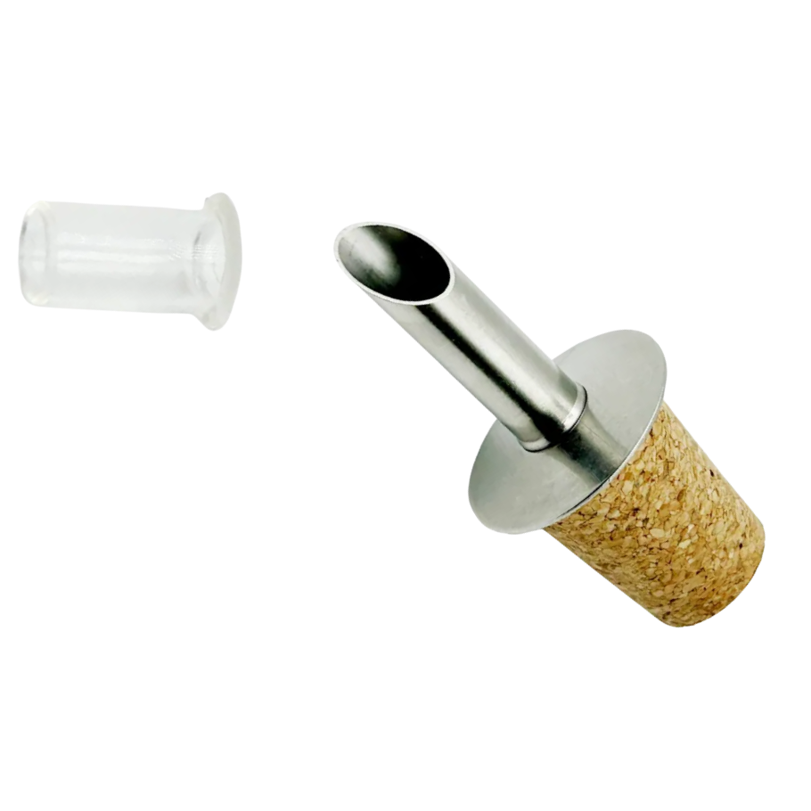 Stútur á flösku með korktappa